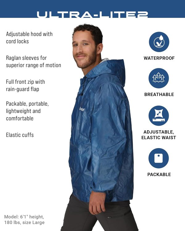 Men's Ultra-lite2 Waterproof Breathable Rain Jacket - Image 2