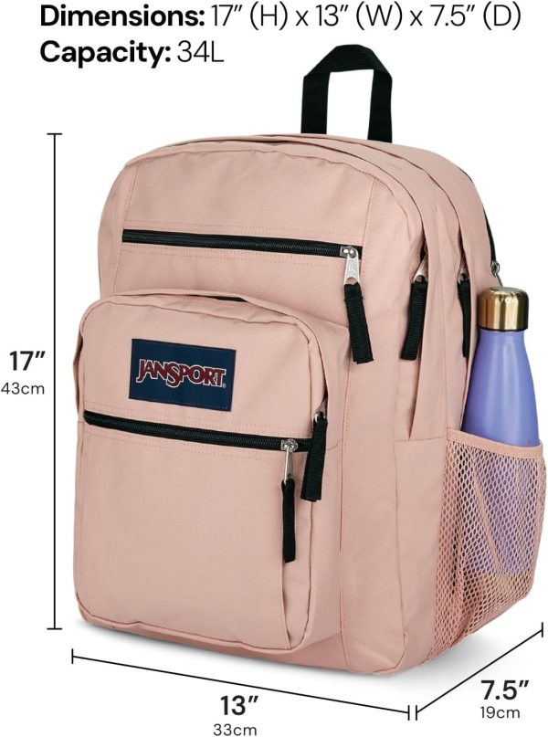 JanSport Laptop Backpack - Computer Bag with 2 Compartments, Ergonomic Shoulder Straps, 15” Laptop Sleeve, Haul Handle - Black - Image 2